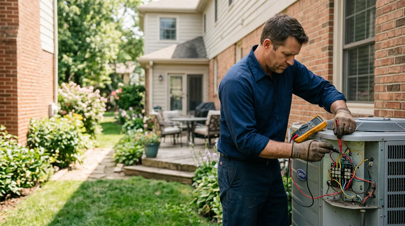 HVAC technician working near Hertford, NC